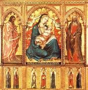 Taddeo di Bartolo Virgin and Child with St John the Baptist and St Andrew Sweden oil painting artist